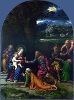 欧洲12-19世纪油画三_CARPI, Girolamo da - The Adoration of the Kings